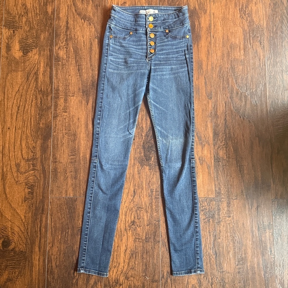 Abercrombie & Fitch High Rise Super Skinny Ankle Size 0R (K13)